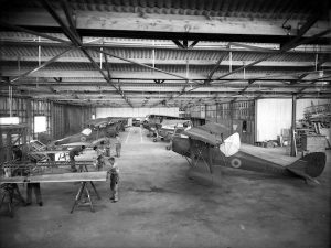 Interior of De Haviland aircraft Factory in Downsview North York
