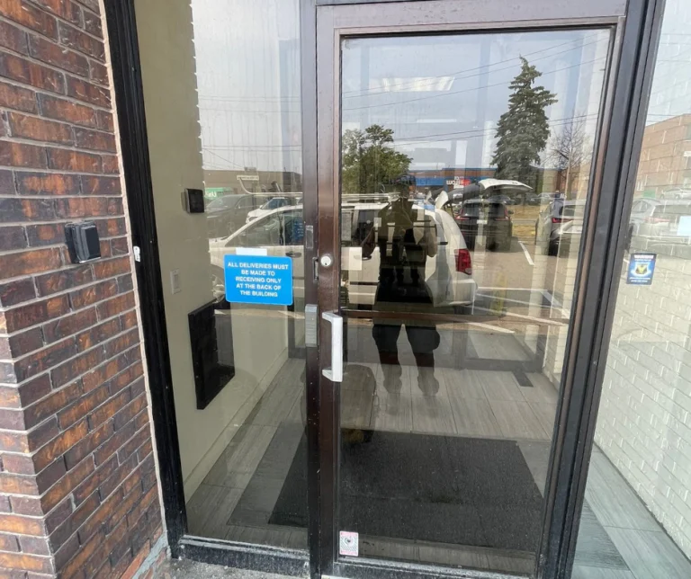 commercial glass door
